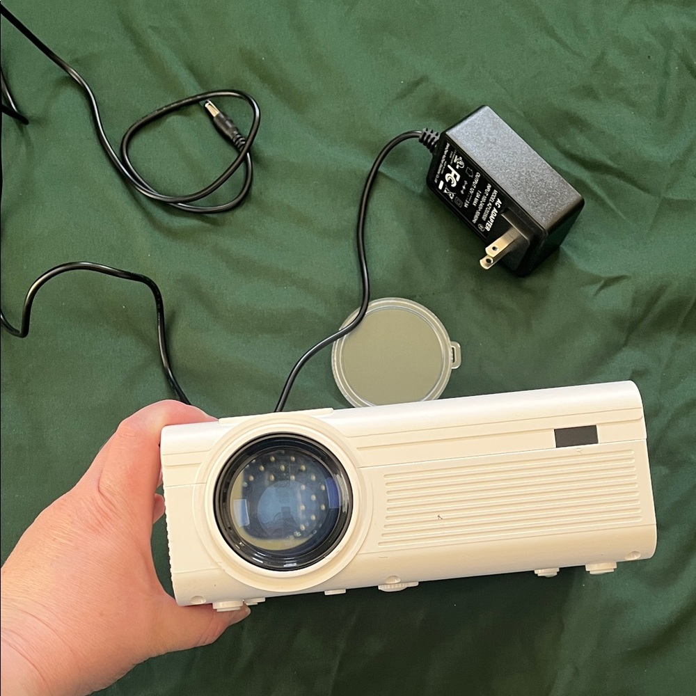 White Portable Projector